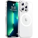 Red2Fire Magnetic for iPhone 13 Pro Max Case Clear,Upgraded Full Camera Protection,Compatible with Magsafe,Anti-Yellowing Shockproof Protective Phone Case for iPhone 13 Pro Max - Clear