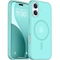 Red2Fire Magnetic for iPhone 17 Case, (Compatible with MagSafe) (Military Grade Drop Protection) Translucent Matte Shockproof Phone Case for iPhone 17 6.3"-Teal