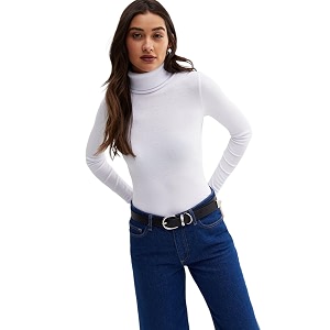 womens turtle neck full sleeve ribbed top