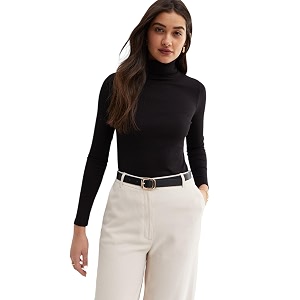 womens turtle neck full sleeve ribbed top