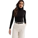 Womens Turtle Neck Full Sleeve Ribbed Top