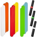 REDANHA 12 Pcs Vinyl Roll Holders Wrapping Paper Clips Storage for Craft Room DIY Christmas Adhesive Vinyl Htv Iron-On Wallpaper(6 Colors)