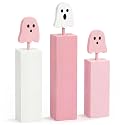 Redbaker 3 Pcs Pink Ghost Halloween Decoration, Pastel Halloween Room Decor