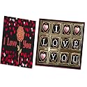 Redbakers.in I Love You 12 Chocolate Gift Box &amp; Greeting Card Combo (Ownmyheart), 180 Gram