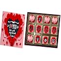 Redbakers.in I Love You 12 Chocolate Gift Box &amp; Greeting Card Combo 180 grams (Inlovewdu)