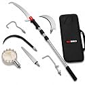 RedBuild 7-in-1 Tree Cutter Tool with 3M Telescopic Pole | Tree Branch Cutter with Long Stick | Branch Cutter for Tree Heavy Duty | Fruit Picker, Thotti, Sickle Cutter, Hook, Pruning Saw
