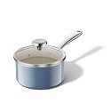 Redchef 1.8QT Nonstick Sauce Pan with Lid, Small Pot for Cooking, Blue