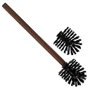 Redecker Toilet Brush and Replacement Head Set, Oiled Thermowood Handle, Nylon Bristles, Made in Germany