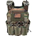 Redemption Crusader 2.0 Molle Quick Release Buckles Airsoft Vest With Adjustable Size Sides And Triple Pouch