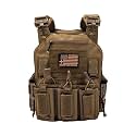Redemption Crusader 2.0 Molle Quick Release Buckles Airsoft Vest With Adjustable Size Sides And Triple Pouch
