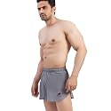 ReDesign Apparels Redesign Mens 3" Ultra Running Marathon Split Shorts with Inner Mesh Liner (Small, Foggy Grey)