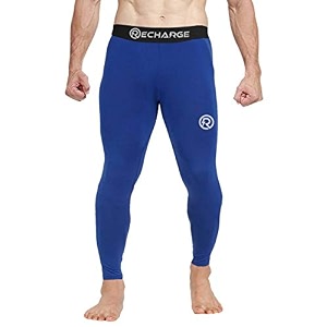 recharge men polyester sports compression pantleggingfull tights