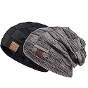 REDESS Beanie Hat for Men and Women Winter Warm Hats Knit Slouchy Thick Skull Cap Acrylic Wool