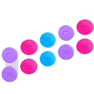 redex anti bacteria multicolour contact lens cases and lens applicators tweezer  lens case storage boxholder travel lens case kit- pack of 5