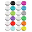 Redex Anti Bacteria Multicolour Contact Lens Cases and Lens Applicators (Tweezer) || Lens Case Storage Box/Holder Travel Lens Case Kit- Pack of 12