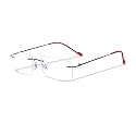 Redex Premium Rimless Rectangle Frame Spectacle Eyeglasses Eyewear