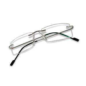 redex rectangle stylish rimless eye wear frame for unisex