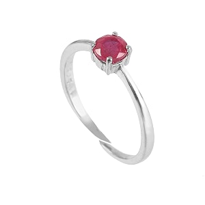Redgem 925 Silver Ring for Women Natural