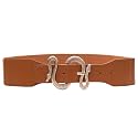 REDHORNS Snake Buckle Design Elastic Fabric Waist Belt for Women Dresses Stretchy Wide Ladies Belt for Saree Girls Jeans - Free Size (LD125)