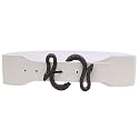 REDHORNS Snake Buckle Design Elastic Fabric Waist Belt for Women Dresses Stretchy Wide Ladies Belt for Saree Girls Jeans - Free Size (LD125)
