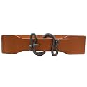 REDHORNS Snake Buckle Design Elastic Fabric Waist Belt for Women Dresses Stretchy Wide Ladies Belt for Saree Girls Jeans - Free Size (LD125)