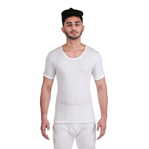 Redluv Mens Round Neck Half Sleeves Thermal