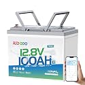 Redodo 12V 100Ah LiFePO4 Bluetooth Group 24 Battery for Marine, RVs