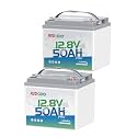 Redodo 2 Pack 12V 50Ah Trolling Motor LiFePO4 Battery, for Marine, RVs