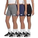 Reebok 3 Pack Girls' 6" Bike Shorts Biker Athletic Volleyball Teens Cheer