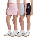Reebok 3 Pack Girls' Dry Fit Skorts Skirt Built in Shorts Teen Athletic