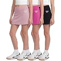 Reebok 3 Pack Girls' Dry Fit Skorts Skirt Built in Shorts Teen Athletic