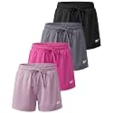 Reebok 4 Pack Girls' Dry Fit Shorts Athletic Volleyball Soccer Basketball