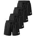 Reebok 4 Pack Girls' Dry Fit Shorts Athletic Volleyball Soccer Basketball