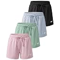 Reebok 4 Pack Girls' Dry Fit Shorts Athletic Volleyball Soccer Basketball