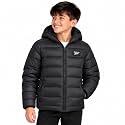 Reebok Boys Winter Coat, Kids Lightweight Packable Puffer Jacket with Hood