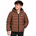 Reebok Boys Winter Coat, Kids Lightweight Packable Puffer Jacket with Hood