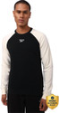 REEBOK Colorblock Men Round Neck Black T-Shirt