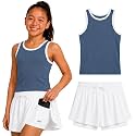 Reebok Girls 2-Piece Short Set - Sleeveless Tank Top &amp; Butterfly Shorts