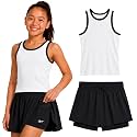 Reebok Girls 2-Piece Short Set - Sleeveless Tank Top &amp; Butterfly Shorts