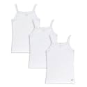 Reebok Girls Camisole - 3 Pack/6 Pack Super Soft Tag-Free Lightweight Cotton Cami Tank Top Undershirts for Girls