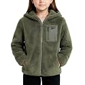 Reebok Girls Plush Sherpa Fleece Full-Zip Hooded
