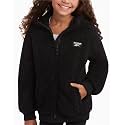Reebok Girls Plush Sherpa Fleece Full-Zip Hooded