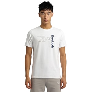 Reebok Mens Casual T-Shirt - Lightweight Breathable
