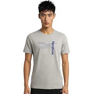 Reebok Mens Casual T-Shirt - Lightweight Breathable