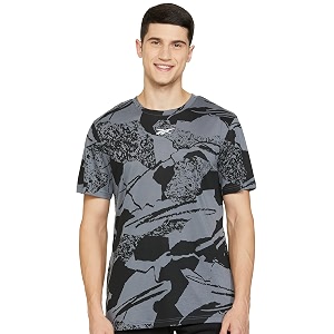 Reebok Mens Printed Regular Fit T-Shirt
