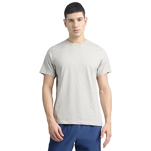 Reebok Mens Solid Regular Fit T-Shirt