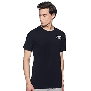 Reebok Mens Solid Regular Fit T-Shirt