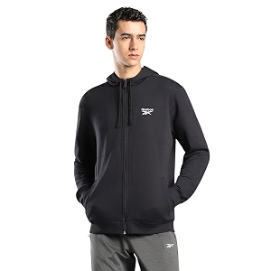 Reebok Mens Full-Zip Hoodie - Soft Fleece