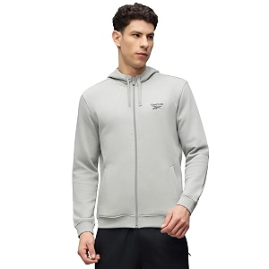 Reebok Mens Full-Zip Hoodie - Soft Fleece