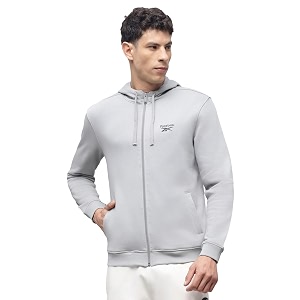 Reebok Mens Full-Zip Hoodie - Soft Fleece